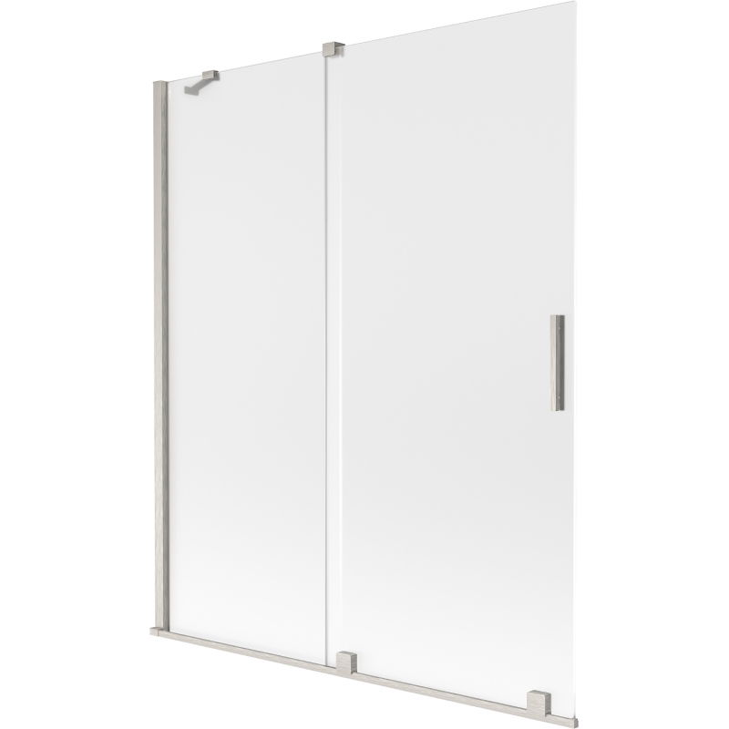 Mexen Velar двукрила плъзгаща се душ кабина 140 x 150 см, матирано, матиран никел - 896-140-000-31-97