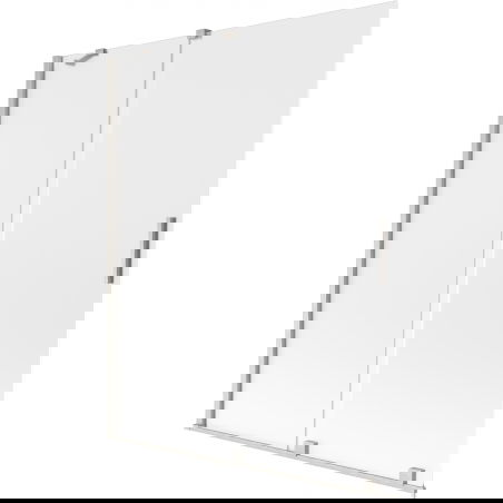 Mexen Velar двукрила плъзгаща се душ кабина 140 x 150 см, матирано, матиран никел - 896-140-000-31-97