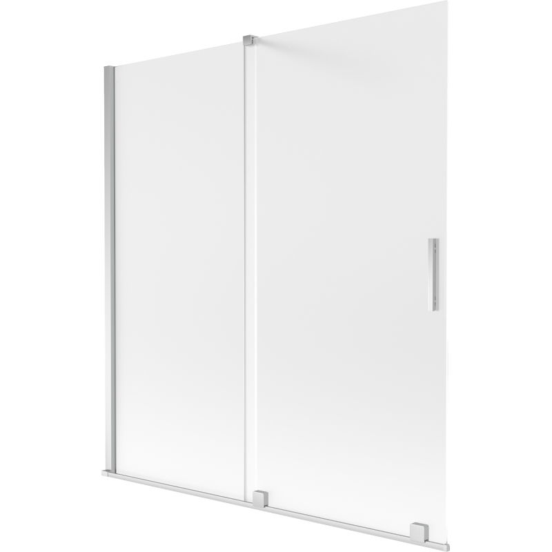Mexen Velar двукрилен плъзгащ се параван за вана 150 x 150 cm, матирано стъкло, хром - 896-150-000-31-01