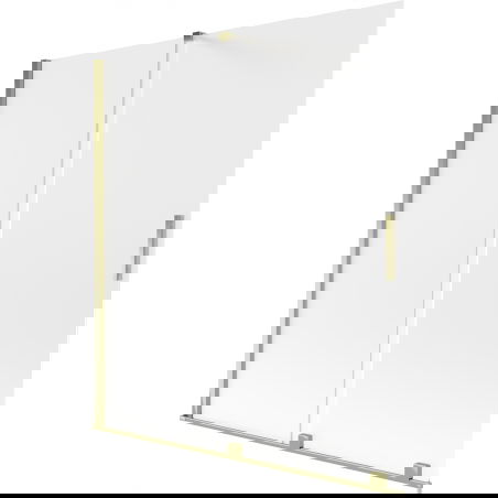 Mexen Velar параван за вана, 2-крилен плъзгащ се, 150 x 150 см, матов, златист - 896-150-000-31-50