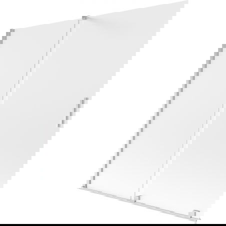 Mexen Velar двукрилен подвижен параван за вана 160 x 150 cm, матиран, хром - 896-160-000-31-01
