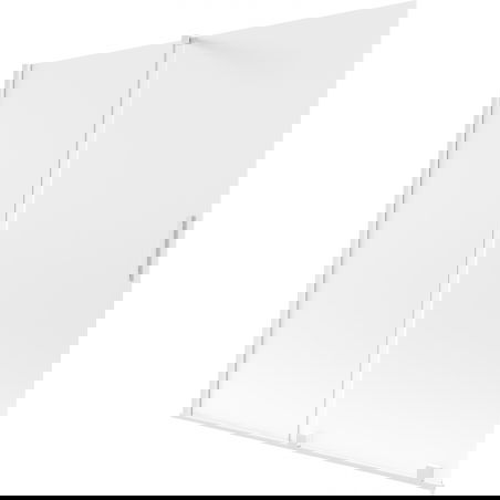 Mexen Velar складен параван за вана 2-крилен плъзгащ се 160 x 150 см, матиран, бял - 896-160-000-31-20