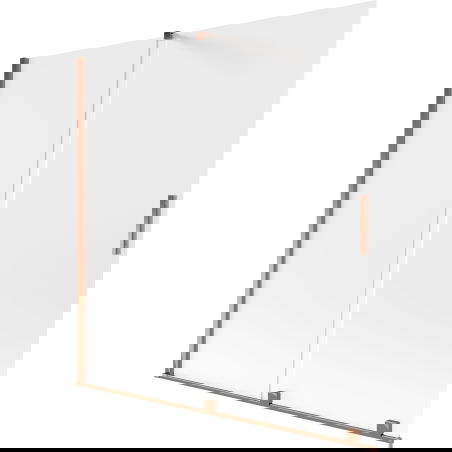 Mexen Velar двукрилна плъзгаща се вана 160 x 150 см, матова, розово злато - 896-160-000-31-60