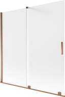 Mexen Velar двукрилна плъзгаща се вана 160 x 150 см, матова, розово злато - 896-160-000-31-60