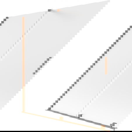 Mexen Velar параван за вана, плъзгащ се с 2 крила 160 x 150 см, матирано стъкло, матирана мед - 896-160-000-31-65