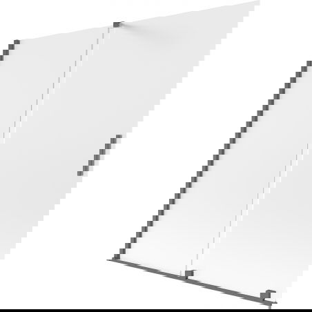 Mexen Velar двукрилен плъзгащ се екран за вана 160 x 150 см, матирано, четкано оръжейно сиво - 896-160-000-31-66