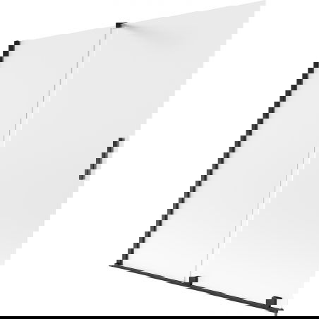 Mexen Velar двукрилен плъзгащ се параван за вана 160 x 150 см, матиран, черен - 896-160-000-31-70