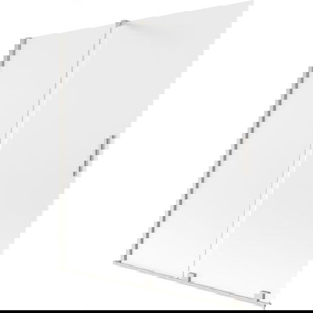 Mexen Velar двукрилен плъзгащ се параван за вана 150 x 150 см, матиран, четкаван никел - 896-150-000-31-97