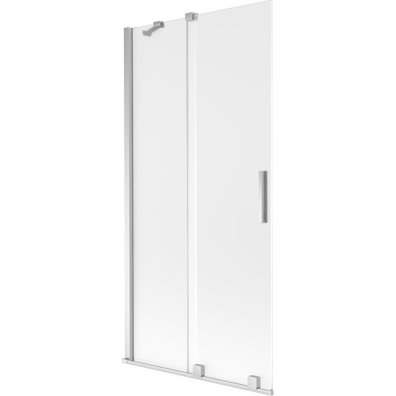 Mexen Velar параван за вана плъзгащ се 2-крилен 95 x 150 см, матов, хром
