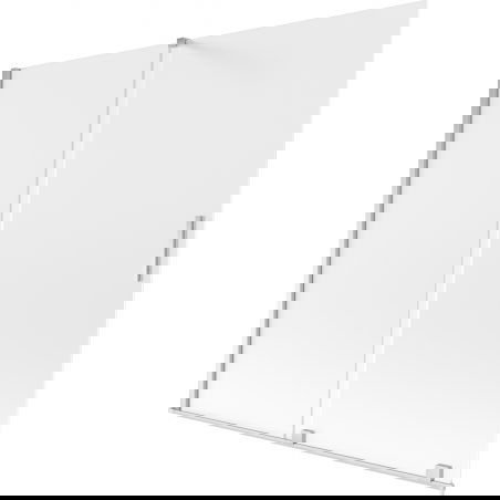 Mexen Velar двукрилен плъзгащ се параван за вана 170 x 150 cm, матиран, хром - 896-170-000-31-01