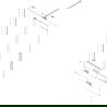 Mexen Velar двукрилен плъзгащ се параван за вана 170 x 150 cm, матиран, хром - 896-170-000-31-01