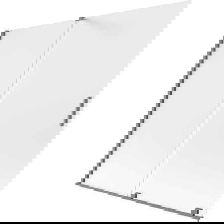 Mexen Velar двукрилен плъзгащ се параван за вана 170 x 150 см, матирано стъкло, gun metal - 896-170-000-31-95