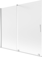 Mexen Velar вана ограда, 2 крила, плъзгаща, 180 x 150 см, матирано стъкло, хром - 896-180-000-31-01