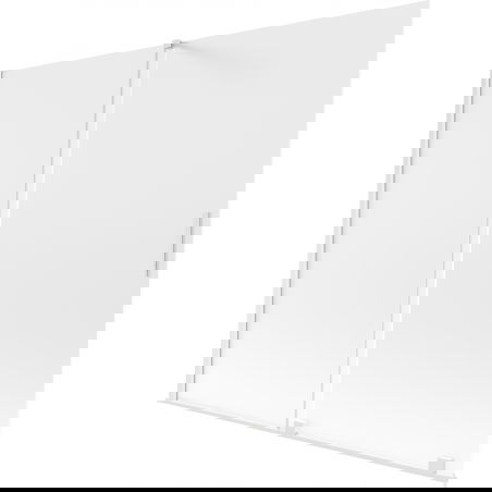 Mexen Velar двукрилен плъзгащ параван за вана 180 x 150 cm, мат, бял - 896-180-000-31-20