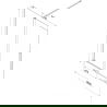 Mexen Velar двукрилен плъзгащ параван за вана 180 x 150 cm, мат, бял - 896-180-000-31-20