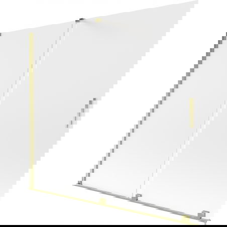 Mexen Velar двукрилен плъзгащ се параван за вана 180 x 150 см, матиран, златен - 896-180-000-31-50