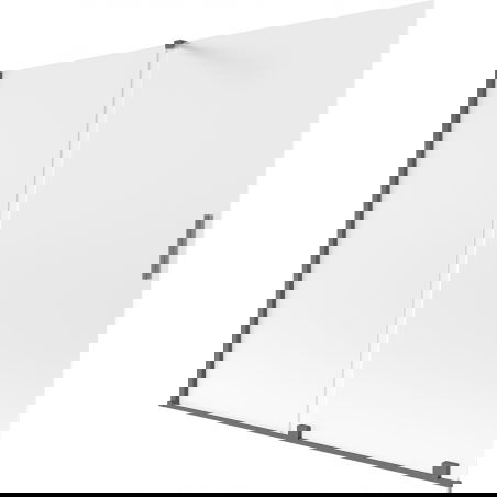 Mexen Velar двукрилен плъзгащ се параван за вана 180 x 150 cm, матирано, четкано в цвят gun gray - 896-180-000-31-66