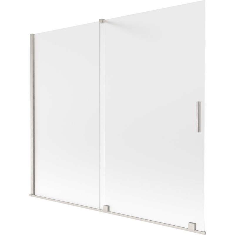 Mexen Velar двукрила сгъваема вана 180 x 150 cm, матирано, четка никел - 896-180-000-31-97