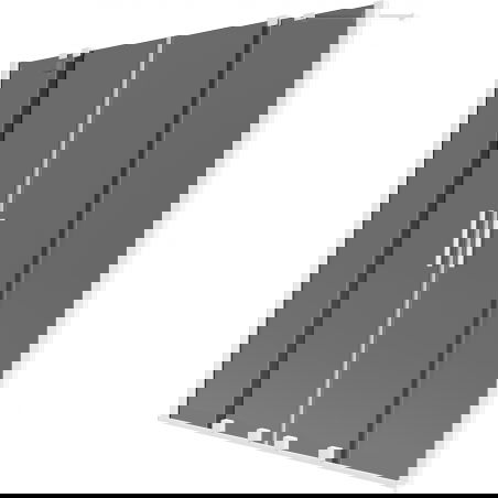 Mexen Velar Duo двукрила плъзгаща се преграда за вана 150 x 150 cm, графит, бял - 896-150-000-42-20