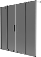 Mexen Velar Duo параван за вана 2-крилен плъзгащ се 150 x 150 см, графит, полиран gun gray - 896-150-000-42-66