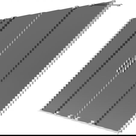 Mexen Velar Duo двукрила плъзгаща се преграда за вана 180 x 150 cm, графит, хром - 896-180-000-42-01