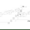 Мексен четворен закачалка за кърпи, златист - 709264-50