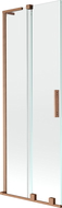Mexen Velar L параван за вана, 2-крилен плъзгащ се 70 x 150 см, прозрачен, четкана мед - 896-070-003-01-65