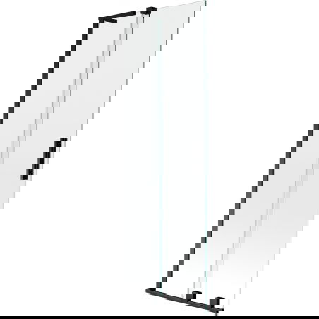 Mexen Velar L сгъваем екран за баня с 2 крила 70 x 150 см, прозрачен, черен - 896-070-003-01-70