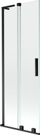 Mexen Velar L сгъваем екран за баня с 2 крила 70 x 150 см, прозрачен, черен - 896-070-003-01-70