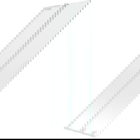 Mexen Velar L параван за баня 2-крилен плъзгащ се 75 x 150 cm, прозрачен, бял - 896-075-003-01-20