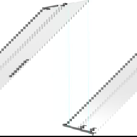 Mexen Velar L Душ параван с две крила, плъзгащ се 75 x 150 см, прозрачен, тъмен метал - 896-075-003-01-95