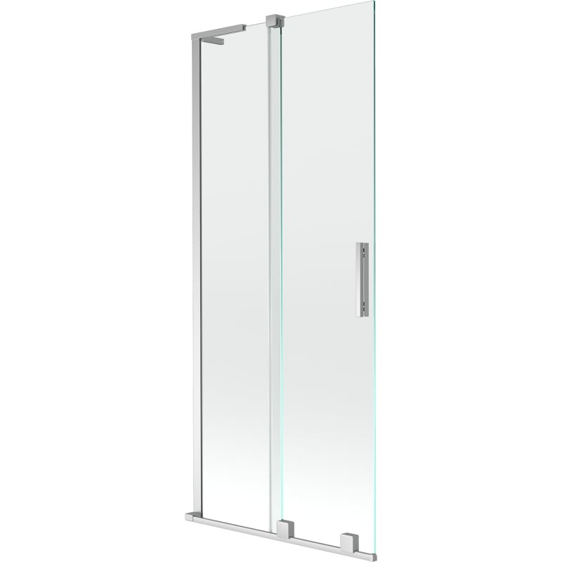 Mexen Velar L душ параван 2-крилен плъзгащ се 85 x 150 cm, прозрачен, хром - 896-085-003-01-01