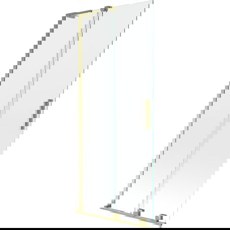 Mexen Velar L преграда за вана плъзгаща се с 2 крила 85 x 150 cm, прозрачна, златна - 896-085-003-01-50