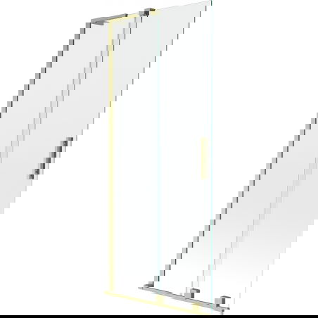 Mexen Velar L параван за вана 2-крилен, плъзгащ се 85 x 150 см, прозрачен, златист четкан - 896-085-003-01-55