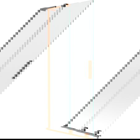 Mexen Velar L параван за вана 2-крила, плъзгащ се 85 x 150 см, прозрачен, четкована мед - 896-085-003-01-65