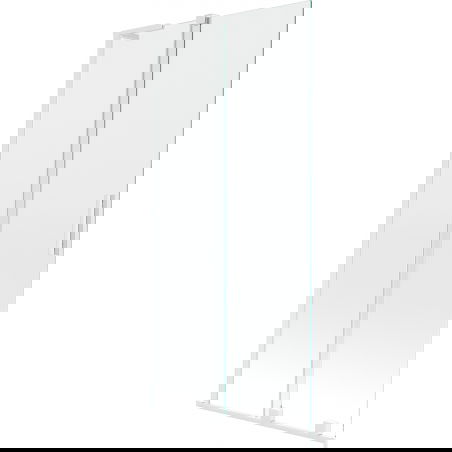 Mexen Velar L параван за вана, 2-крила плъзгащи се 90 x 150 cm, прозрачен, бял - 896-090-003-01-20
