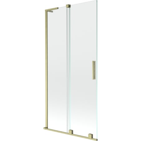 Mexen Velar L параван за вана 2-крилен плъзгащ се 90 x 150 cm, прозрачен, златен матиран - 896-090-003-01-55