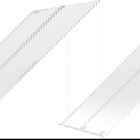 Mexen Velar L вана екран с две плъзгащи се крила 100 x 150 см, прозрачен, бял - 896-100-003-01-20