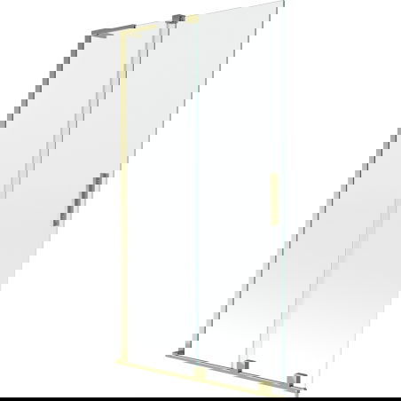 Mexen Velar L параван за вана, плъзгащ се с 2 крила, 100 x 150 см, прозрачен, златен - 896-100-003-01-50
