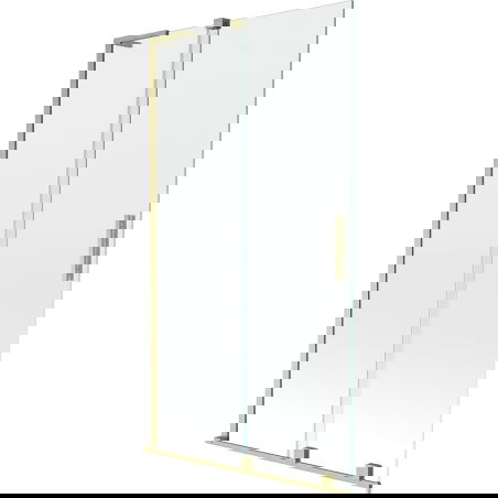 Mexen Velar L параван за вана 2-крилен плъзгащ се 100 x 150 см, прозрачен, златен матиран - 896-100-003-01-55