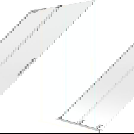 Mexen Velar L двукрилен плъзгащ се екран за вана 100 x 150 см, прозрачен, матиран никел - 896-100-003-01-97