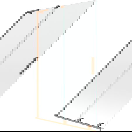 Mexen Velar L душ параван с две крила плъзгащ се 110 x 150 см, прозрачен, матирана мед - 896-110-003-01-65