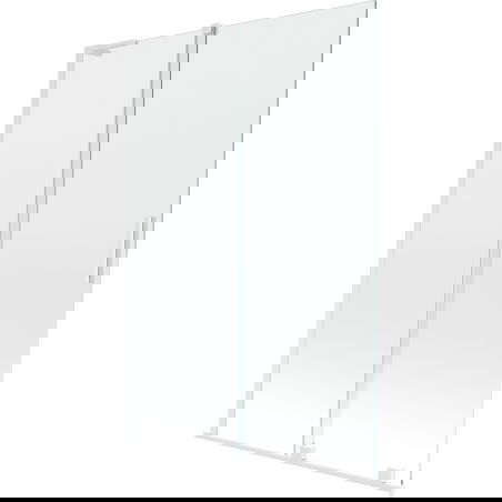 Mexen Velar L параван за вана, плъзгащ се на 2 крила, 120 x 150 см, прозрачен, бял - 896-120-003-01-20