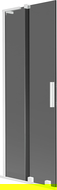 Mexen Velar L параван за вана, 2-крилен плъзгащ, 70 x 150 см, графит, бял - 896-070-003-41-20