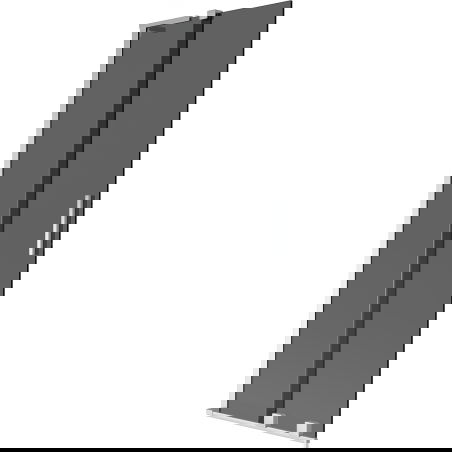 Mexen Velar L параван за вана 2-крилен плъзгащ се 75 x 150 cm, графит, хром - 896-075-003-41-01