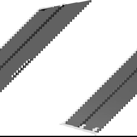 Mexen Velar L параван за вана с 2 крила, разтегателен 80 x 150 см, графит, бял - 896-080-003-41-20