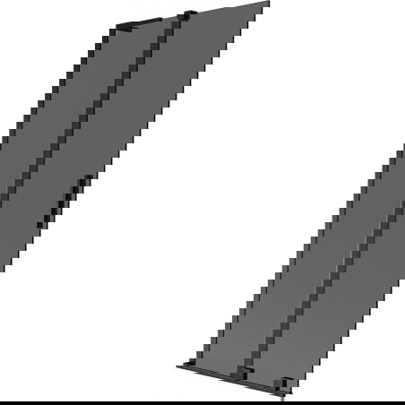 Mexen Velar L параван за вана 2-крилен плъзгащ се 85 x 150 cm, графит, черен - 896-085-003-41-70