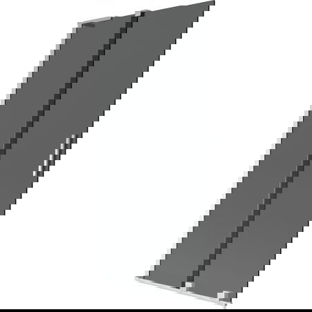 Mexen Velar L параван за вана, двукрилен плъзгащ се 90 x 150 см, графит, хром - 896-090-003-41-01