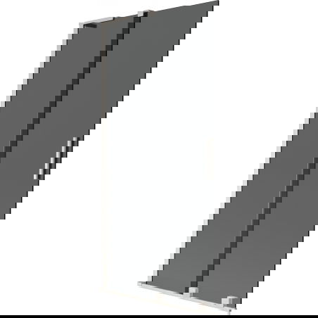 Mexen Velar L параван за вана 2-крила плъзгащ се 90 x 150 cm, графит, четкан никел - 896-090-003-41-97