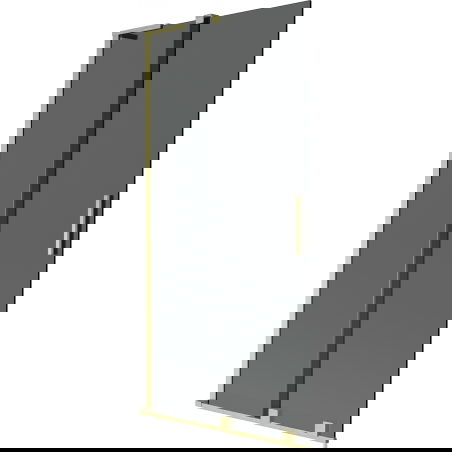 Mexen Velar L параван за вана, 2-крилен, плъзгащ се, 95 x 150 см, графит, златно четкан - 896-095-003-41-55